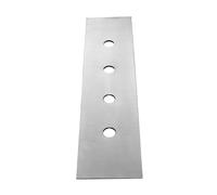 Placa decorativa Gessi de 4 agujeros para Secur Box, montaje en banco de azulejos, 01664149, Color: Óptica Finox
