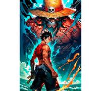 Placa Decorativa Luffy One Piece Metálica Cuadro Póster HD