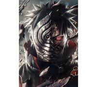 Placa Decorativa Obito Uchiha Naruto Metálica Cuadro Póster HD