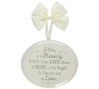 Placa decorativa para el hogar con bendici n para beb s Grow in Grace de Enesco, 0,375""