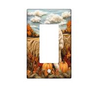 Placa decorativa para interruptor de luz, diseño de perro Cocker Spaniel de otoño, 1 banda, placa frontal eléctrica de otoño para cocina, baño, decoración de cubierta de interruptor de cachorro