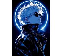 Placa Decorativa Satoru Gojō Jujutsu Kaisen Metálica Cuadro Póster HD