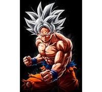 Placa Decorativa Son Goku Ultra Instinto Metálica Cuadro Póster HD