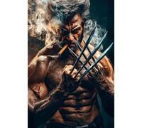Placa Decorativa Wolverine Metálica Cuadro Póster HD