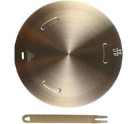 Placa difusora de Calor, Acero Inoxidable con Capa Intermedia de Aluminio, Placa adaptadora de inducción con Mango extraíble para Cocina eléctrica de Gas, 28 cm