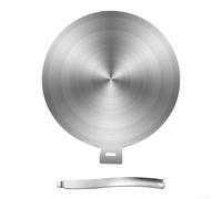 Placa difusora de calor de acero inoxidable para estufa de cerámica, adaptador de conducción de calor de placa de inducción, varios tamaños de 13 cm, 20 cm, 24 cm, 28 cm para cocinar uniformemente (24