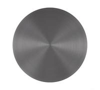 Placa difusora de calor de acero inoxidable para estufa de gas y placa de inducción, almohadilla térmica antideslizante de doble cara, adaptador de conducción de calor uniforme (20 cm)