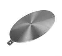 Placa difusora de calor de acero inoxidable para estufa de inducción, distribución uniforme desmontable del calor, 24 o 26 o 28 cm, apta para lavavajillas, compacta para herramientas de cocina de peso