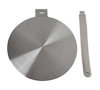 Placa difusora de calor de acero inoxidable para placa de inducción, soporta una difusión eficiente del calor y ayuda a mantener temperaturas de cocción consistentes (20 cm)