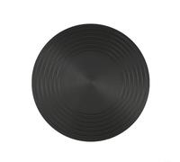 Placa difusora de calor de doble cara de aleación de aluminio para estufas de gas, adaptador de conducción térmica antideslizante para utensilios de cocina de vidrio, 20 o 24 o 28 cm, color negro