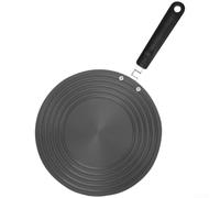 Placa difusora de calor multifuncional para estufa de gas, calefacción uniforme para evitar quemaduras de sartén, aleación de aluminio, antideslizante, para superficie negra, 20 cm (i)