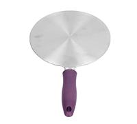 Placa difusora de calor para cocina de inducción, convertidor difusor de estufa de gas con mango, adaptador de inducción de calor de acero inoxidable para una cocción uniforme, (Veintidós#)