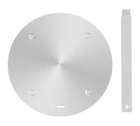 Placa difusora de calor para placa de inducción con mango extraíble, adaptador de anillo de acero inoxidable para estufa de gas, olla Moka y utensilios de cocina, distribución uniforme del calor