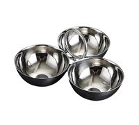 Placa dividida de acero inoxidable para servir alimentos, ideal para comida sostenible y conservación del medio ambiente