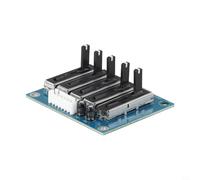 Placa ecualizadora de audio EQ con preamplificador estéreo PCB, ajuste de frecuencia de sonido de escenario, ecualizador gráfico, fuente de alimentación dual, módulo de audio de salida de entrada