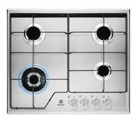 Placa Electrolux KGS6434SX Gas 4 Zonas Acero Inoxidable Integrada 60 cm