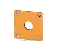 PLACA EMPOTR.AMARILLA,1TALADRO M22-EY1