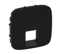 Placa enchufes VALENA ALLURE RJ11 o RJ45 negra 755418