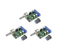 Placa estéreo con perilla de volumen ajustable TDA2822M canal 2V-12V entrada ancha para música de doble canal