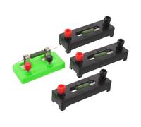 Placa Experimental de Resistencias Fijas 4 Piezas 5ω 10ω 15ω | Terminales de Tornillo y Base Plástica Aislada, para Aulas y Demostraciones de Física Escolar