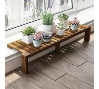Placa Extensora para Alféizar de Ventana Extensor de Alféizar de Madera Rústica para Plantas, Amplía El Espacio de Tu Ventana para Suculentas y Hierbas(90x20cm(35x8in))