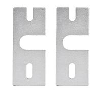 Placa Fija de Hot End en Aleación de Aluminio, 2 Piezas, Rectangular para Reprap V6 - Durabilidad Superior, Acabado CNC, Compatible con Varias Impresoras 3D