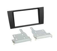 Placa frontal 2-DIN compatible con Audi A4 02/1999-08/2001 negro