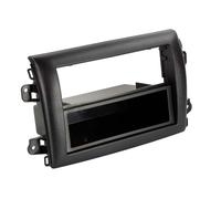 Placa frontal 2-DIN con bolsillo vacío compatible con Citroën/Fiat/Opel negro