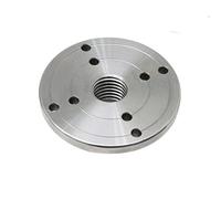 Placa frontal de acero para torno, Plato frontal for torno de madera, rosca M33 x 3,5, 4 pulgadas diámetro, acero