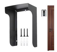 Placa frontal de anillo para timbre, cubierta de timbre resistente a la intemperie, soporte de repuesto impermeable para pared, casa, entrada, apartamento, protección contra la lluvia, exterior y