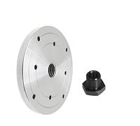 Placa frontal de mandril de torno de madera de acero, M33 X 3,5 mm / 1 "X 8TPI / M18 X 2,5 mm Placa frontal de brida de rosca, herramientas de torneado for carpintería (Color : 150mm M18X2.5)