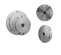 Placa frontal de torno Brida, placa de brida con chavetero, del eje motor portabrocas, for K11-125 autocentrante K12-125, agujero interior K72-125 16-32mm(19mm)