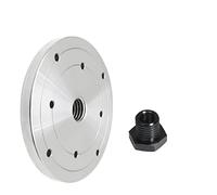 Placa frontal de torno de madera, portabrocas de torno, placa frontal de portabrocas de torno de madera de 1 pulgada x 8TPI / M18 x 2,5 / M33 x 3,5 Portabrocas de fresado de placa de brida de rosca fo