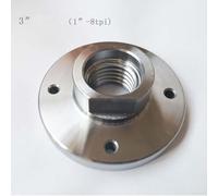 Placa frontal de torno para brida de mandril de máquina de torneado de madera, rosca 18TPI, construcción de acero (3 pulgadas)