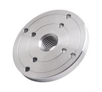Placa frontal de torno roscado 18TPI para máquinas de carpintería, brida de portabrocas de acero para mayor estabilidad y precisión (4 pulgadas)