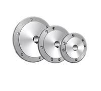 Placa frontal del torno Placa de brida Con chavetero Brida del eje del motor del mandril, for autocentrado K11-125 K12-125,K72-125 Orificio interior 16-32 mm(19mm)