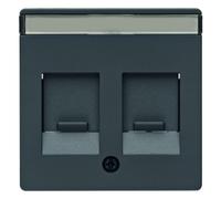 Placa frontal doble con corredera antipolvo 11816086
