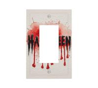 Placa frontal para interruptor de luz de sangre de Halloween, cubierta de placa frontal, 1 banda, decoración de receptáculo para el hogar, cocina, habitación, baño, decoración