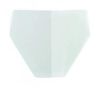 RACETECH Front Number Plate Husqvarna Replica White - R-TBHSQBN0014