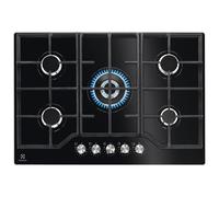Electrolux Placa de gas KGG75362K Serie 600 Cristal 75 cm 5 quemadores Negro
