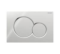 Geberit Sigma01 placas de accionamiento para doble descarga, redondas, 115770215, Color: Cromado de alto brillo - CM