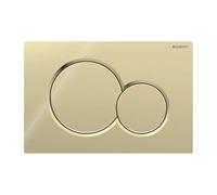 Placa Geberit Sigma01 De Latón Brillante Doble Botón | 115.770.DT.5 Latón Lu