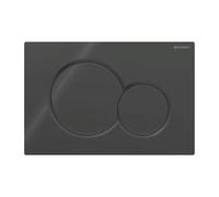 Placa Geberit Sigma01 RouNero Doble Botón | 115.770.DW.5 Negro