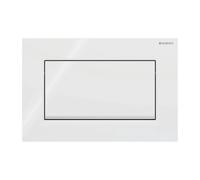 Placa Geberit Sigma10 Cuadrada Blanca / Cromado Brillante | 115.893.KJ.1 Blanca
