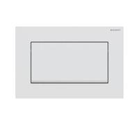 Geberit Sigma10 placas de accionamiento, para fregaderos empotrados, atornillable, placa empotrada, 115.893.JT.1, Color: lacado blanco mate, recubierto de fácil limpieza / cromado de alto brillo