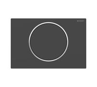 Placa Geberit Sigma10 RouNero Mate / Brillante | 115.758.14.5 Negro Mate