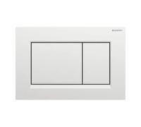 Placa Geberit Sigma20 Cuadrada Cromada Pintada Mate / Cromada Brillante Doble T