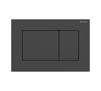 Placa Geberit Sigma20 Cuadrada Negra Pintada Mate / Negra Doble Botón (ex Sigm