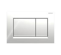 Geberit Sigma20 placas de accionamiento, para doble descarga, rectangular, 115.883.KH.1, Color: cromado brillante / cromado mate