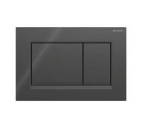 Geberit Sigma20 placas de accionamiento, para doble descarga, rectangular, 115883DW1, Color: negro / negro mate - CM
